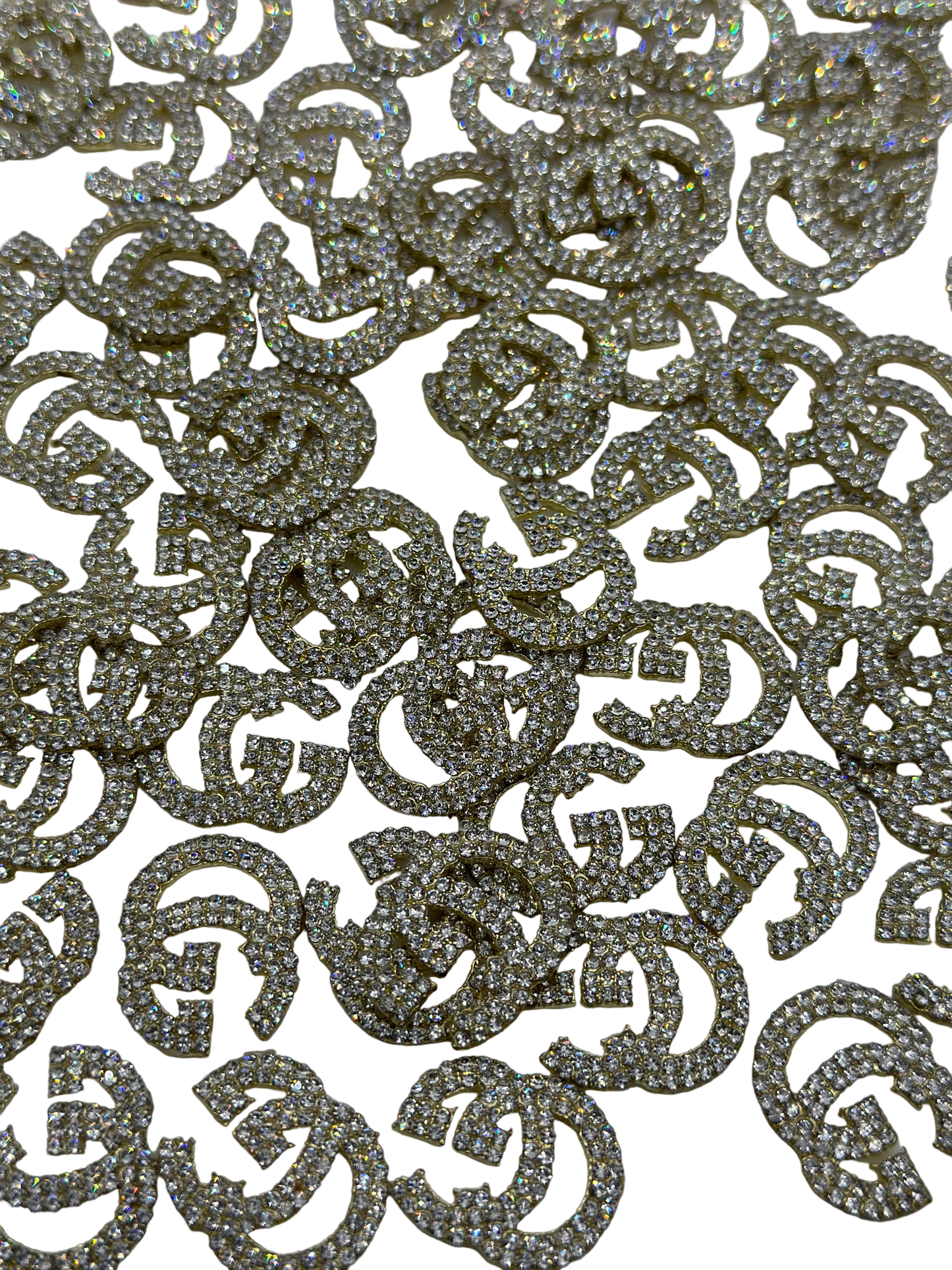 GG Rhinestone Metal Charms