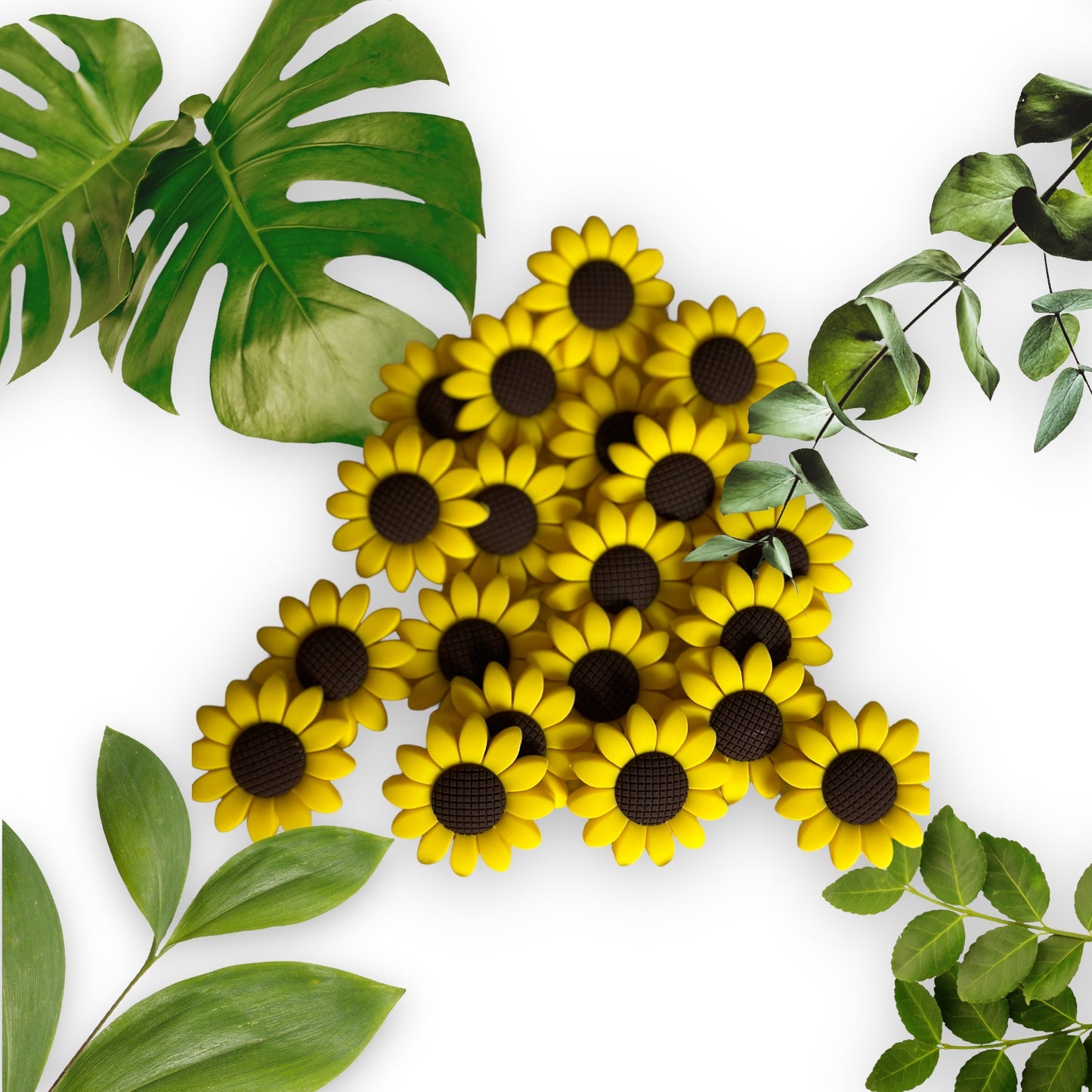 Big Sunflower Focal Beads