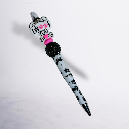 I Woof You Beaded Pen