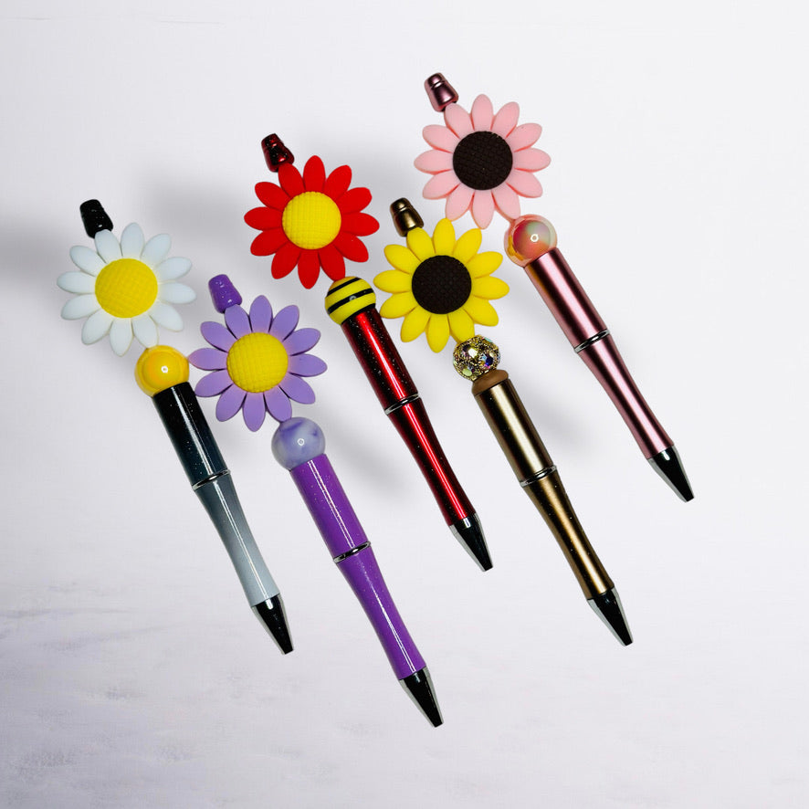 Big Daisy Beaded Pen
