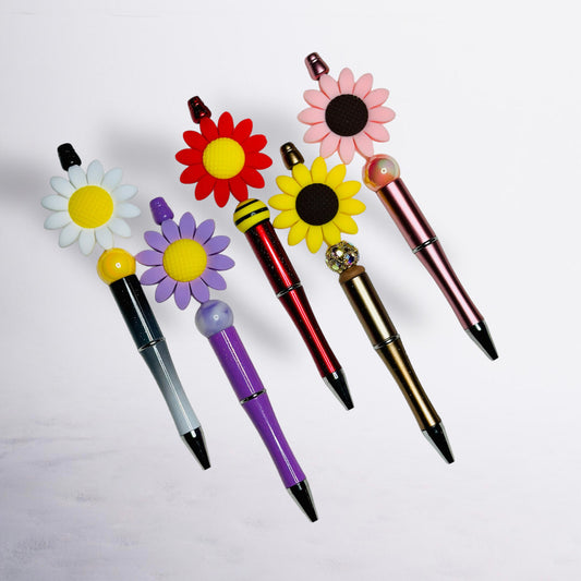 Big Daisy Beaded Pen