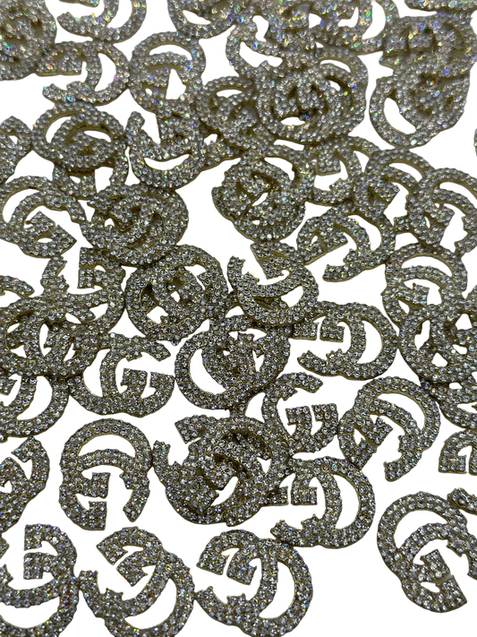 GG Rhinestone Metal Charms