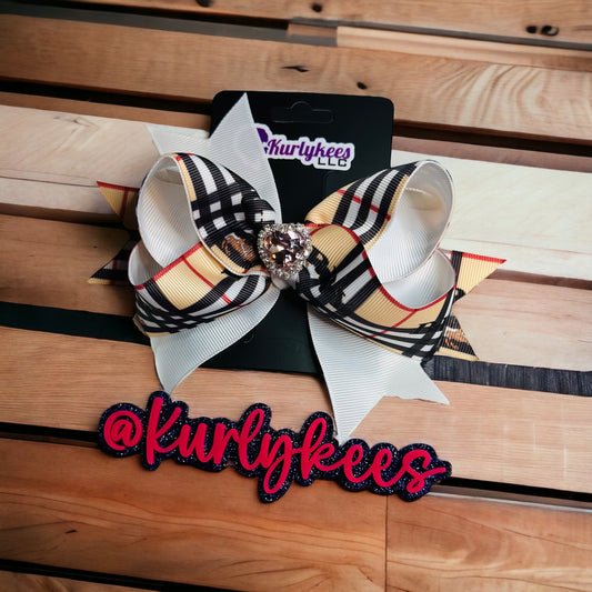 Plaid Hair Bow