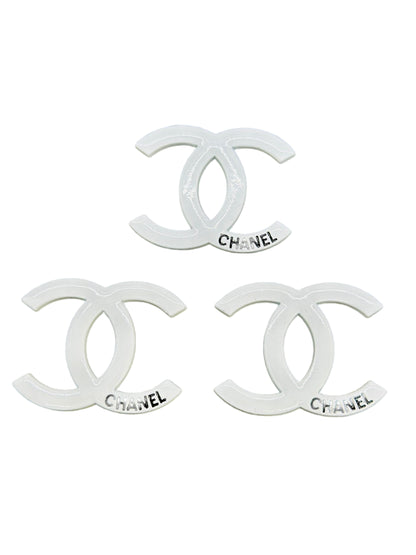 Big CC Metal Charm