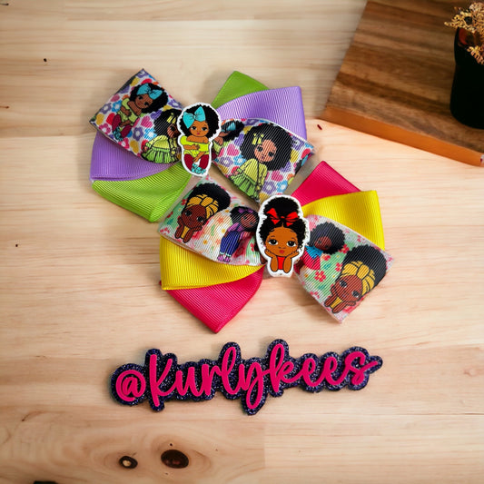 Pretty Brown Girl Hair Bow Set