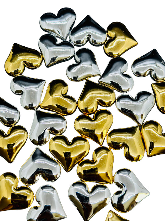 Gold and Silver Hearts
