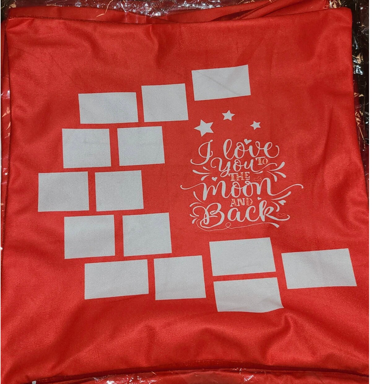 I love you to the moon and back sublimation pillow case.